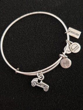 Alex and Ani Monopoly Game Car Silver Charm Bracelet Bangle 18